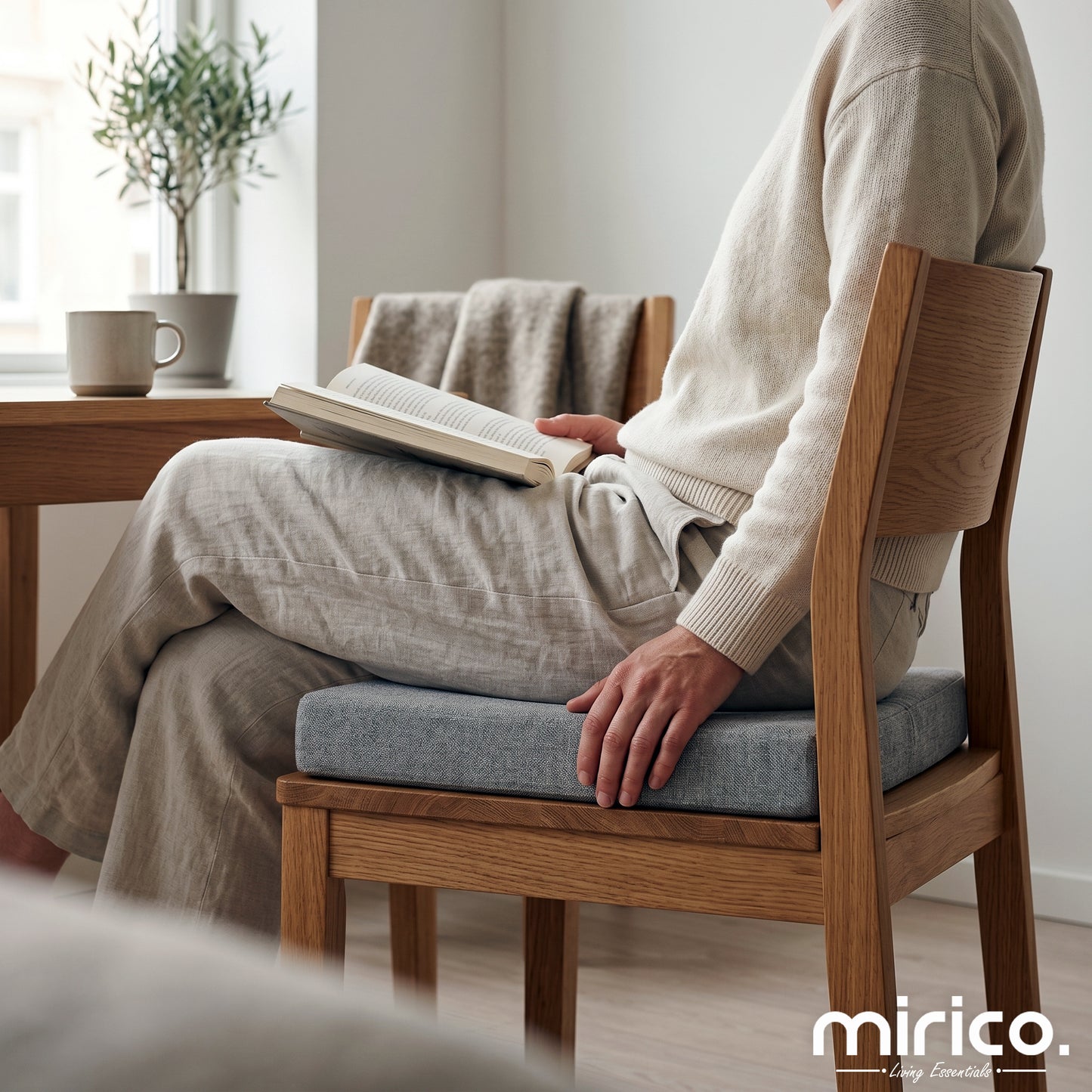 Chair Cushion – Blue (40×40×5cm)