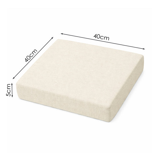 Chair Cushion – Cream (40×40×5cm)