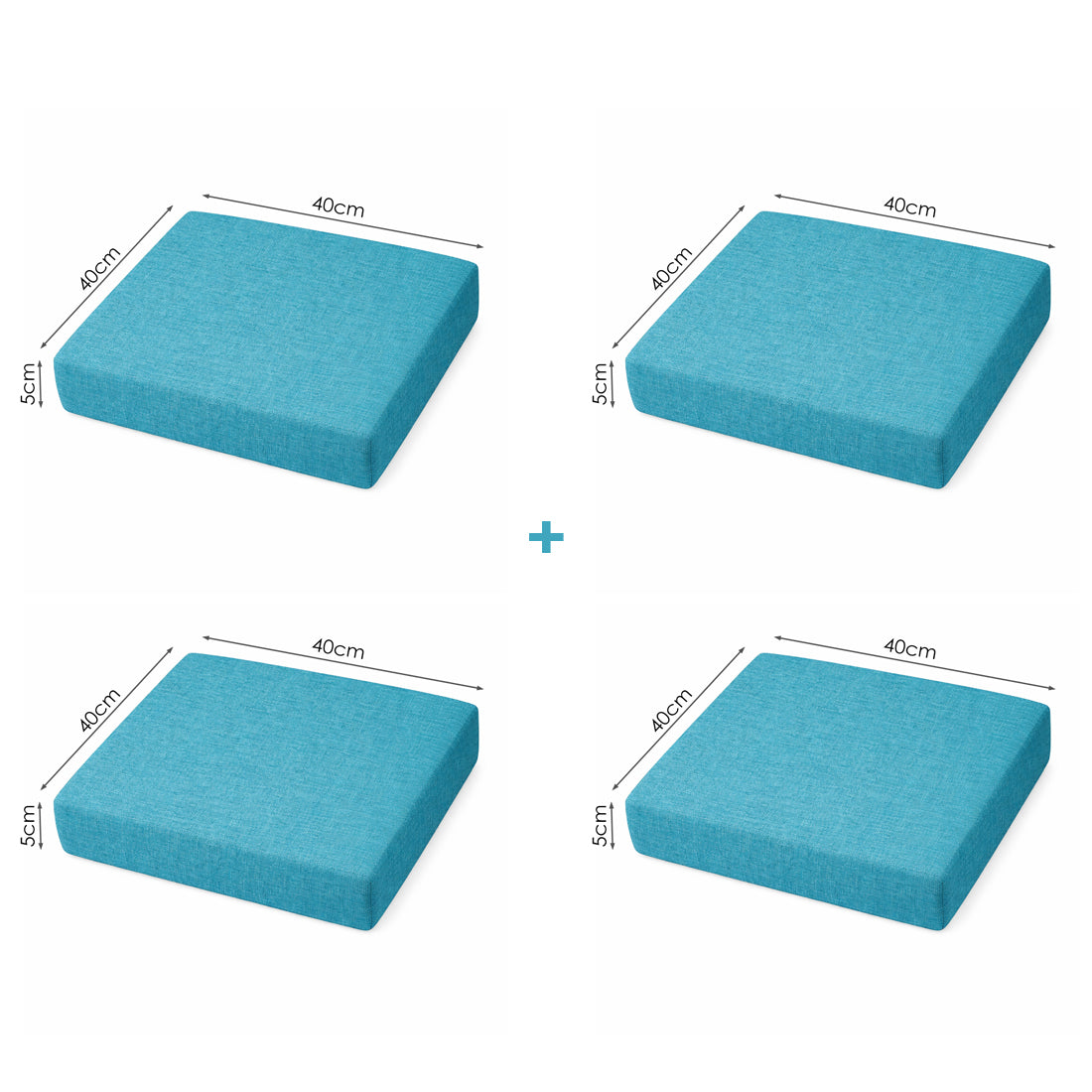 Chair Cushion – Blue (40×40×5cm)